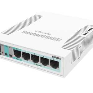 MikroTik SwOS Smart Switch 5 Port Gigabit 1SFP | CSS106-5G-1S