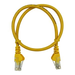 Linkbasic 50cm UTP Cat5e Flylead Yellow
