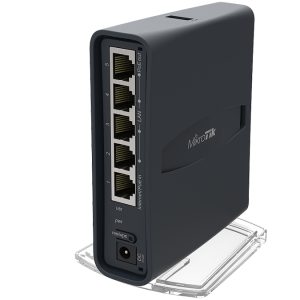 MikroTik hAP ac Lite Tower 5 Port Ethernet 750Mbps WiFi 5 Router | RB952Ui-5ac2nD-TC