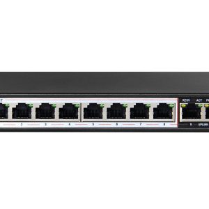 Scoop 10 Port Fast Ethernet 8 AI PoE 96W Switch